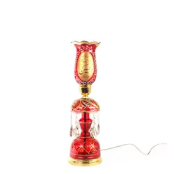 شمعدان با شعار السلام علیک یا اباعبدالله الحسین و یا فاطمة الزهرا ارتفاع 50 سانتیمتر (700362)