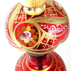 شمعدان با شعار السلام علیک یا اباعبدالله الحسین و یا فاطمة الزهرا ارتفاع 50 سانتیمتر (700362)