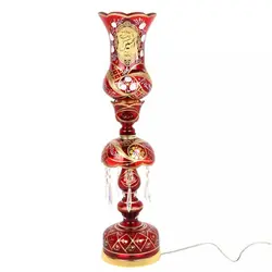 شمعدان با شعار السلام علیک یا اباعبدالله الحسین و یا زینب الکبری ارتفاع 64 سانتیمتر (700185)