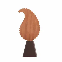 تندیس چوبی نفیس میناکاری طرح بته جقه صلوات 12*28