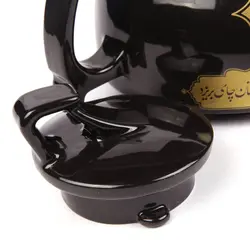 قوری یک لیتری با شعار یا اباعبدالله الحسین رنگ مشکی