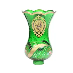 لاله شمعدان باشعار السلام علیک یا اباعبدالله الحسین علیه السلام و یا رقیه بنت الحسین ویژه پایه های سالنی رنگ سبز کد 2