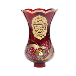 لاله شمعدان السلام علیک یا اباعبدالله الحسین و یا علی بن موسی الرضا رنگ قرمز کد 2