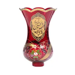 لاله شمعدان السلام علیک یا اباعبدالله الحسین و یا علی بن موسی الرضا رنگ قرمز کد 2