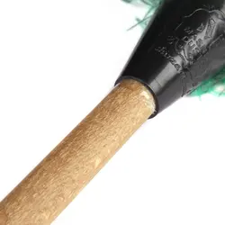 چوب پر حرمی با دسته چوبی رنگ سبز بزرگ