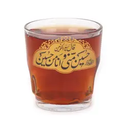 استکان هیئت تک عددی با شعار حسین منی و انا من حسین