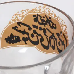 استکان هیئت تک عددی با شعار حسین منی و انا من حسین