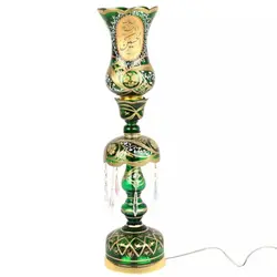 شمعدان با شعار السلام علیک یا اباعبدالله الحسین علیه السلام و یا ابالفضل العباس ارتفاع 64 سانتیمتر (700200)
