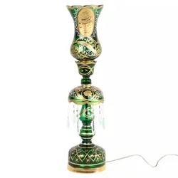 شمعدان با شعار السلام علیک یا اباعبدالله الحسین علیه السلام و یا ابالفضل العباس ارتفاع 64 سانتیمتر (700200)