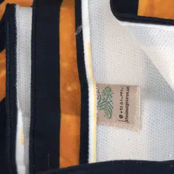 کتیبه مخمل افقی پایین هلالی با شعار چهار سلام زیارت عاشورا گل دار 140*360