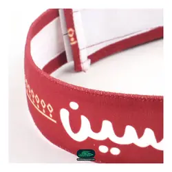 سربند مخمل کودکانه طرح لبیک یا حسین رنگ قرمز