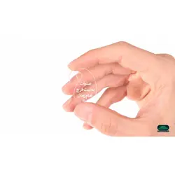 آویز شیشه ای تسبیح طرح صلوات به نیت فرج امام عصر علیه السلام