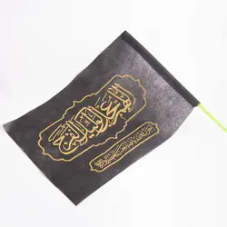 پرچم مشکی کوله پشتی با شعار اللهم عجل لولیک الفرج در ابعاد 20*30 سانتی متر