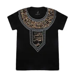 تیشرت بزرگسال زمینه مشکی باشعار السلام علیک یا اباعبدالله و یا ابا الفضل العباس(700292)