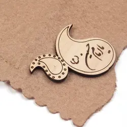 دستمال اشک مشکی همراه کیف نمدی قهوه ای با شعار با اشک بر حسین دعا برای ظهور میکنم