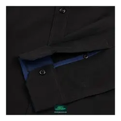 پیراهن مشکی کتان کش (700129)
