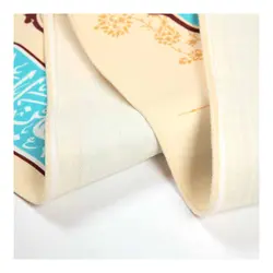 کتیبه دوره ای مخمل با شعار تو را من چشم در راهم در ابعاد 35*1000 کرمی