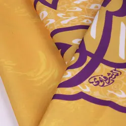 کتیبه سه عددی پاناما با شعار حجة ابن الحسن العسکری دو طرف یا صاحب الزمان رنگ زرد 140*140