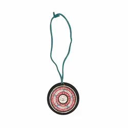 آویز خودرویی با شعار یا ابا عبدالله الحسین الشهید باز این چه شورش است که در خلق عالم است حاشیه مشکی