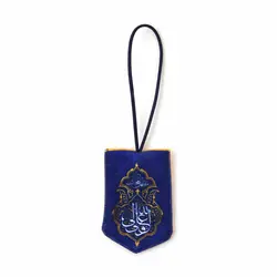 آویز مخمل جلو آینه خودرو با شعار علی ولی الله و وصی رسول الله