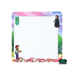 پازل مقوایی به همراه وایت برد نیمه شعبان طرح باغ گل 20*20