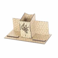 جاموبایلی و جاقلمی ام دی اف طرح خاتم کاری با شعار یا صاحب الزمان