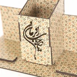 جاموبایلی و جاقلمی ام دی اف طرح خاتم کاری با شعار یا صاحب الزمان