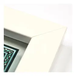 قاب لوزی فرم سفید زمینه آبی با شعار یا فاطمه الزهرا ابعاد 25*25