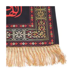کتیبه مخمل اللهم صل علی فاطمة و ابیها و بعلها و بنیها در ابعاد 70*70 کد 70-HFZ-14
