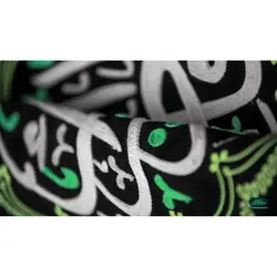کتیبه مخمل گلدوزی شده طرح یا فاطمه الزهراء سلام الله علیها افقی 70*100 سانتی متر