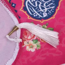 کتیبه پاناما کنار آیفونی با شعار یا قائم آل محمد زمینه سرخابی 20*40