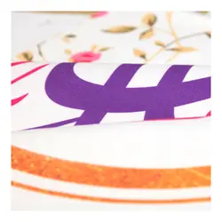 کتیبه مخمل عمودی تک عددی با شعار یا صاحب الزمان 65*135 سفید