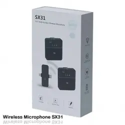 میکروفون یقه ای وایرلس دو فرستنده SX31