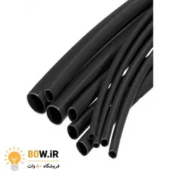 وارنیش حرارتی سایز 12mm مشکی (یک متر)