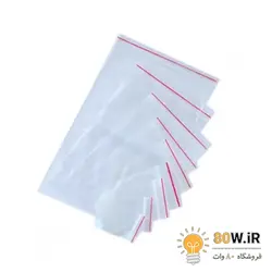 کیسه زیپ دار سایز 4x6 (بسته 10 عددی) (زیپ کیپ Zip Kip)