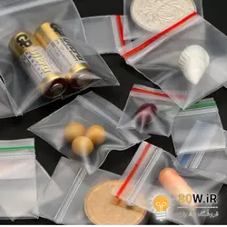 کیسه زیپ دار سایز 6x8 (بسته 10 عددی) (زیپ کیپ Zip Kip)