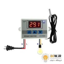 ترموستات و کنترل دما دیجیتال XH-W3002 مدل 220vAC