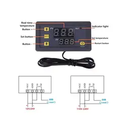 ماژول ترموستات دیجیتال دما W3230 ولتاژ 220 ولت