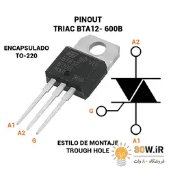 ترایاک 600V 12A مدل BTA12-600B