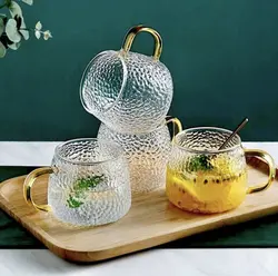 ماگ پیرکس برفی دسته عسلی ۲