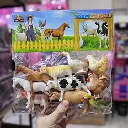 اسباب بازی باغ وحش حیوانات اهلی 10 عددی