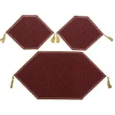 ست 3 تکه رومیزی ترمه ابریشم کد TRSETE50