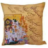 کاور کوسن مخمل کوبیده طرح شعر و شاهنامه کد MAKHQU1