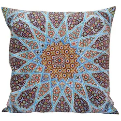 کاور کوسن مخمل کوبیده طرح کاشی کد MAKHQU37
