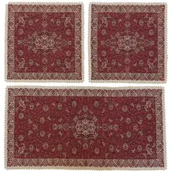 ست سه تکه رومیزی ترمه ابریشم کد TRSETE17