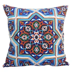 کاور کوسن مخمل کوبیده طرح کاشی کد MAKHQU22