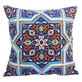 کاور کوسن مخمل کوبیده طرح کاشی کد MAKHQU22