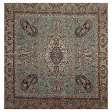 رومیزی مربع ترمه ابریشم کد TRM56