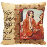 کاور کوسن مخمل کوبیده طرح شعر و شاهنامه کد MAKHQU35