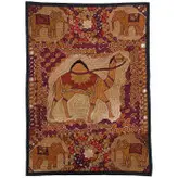 رومیزی سوزن دوزی ابریشم دیوار کوب کد GHAAB26